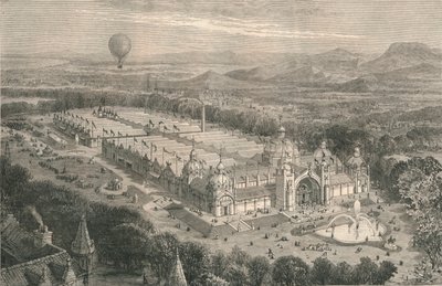 Rakennus kansainväliselle teollisuusnäyttelylle Edinburghissa, 1886. tekijältä Unbekannt