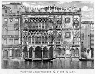 Ca dOro, Venetsia, Italia, 1800-luku tekijältä Unbekannt