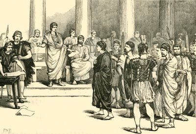 Catilinarialaiset salaliittolaiset ennen senaattia, 1890. tekijältä Unbekannt