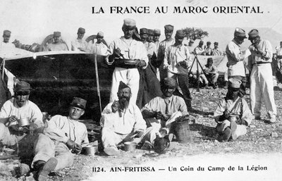 Muukalaislegioonan leiri, Ain Fritissa, Marokko, 1900-luku tekijältä Unbekannt
