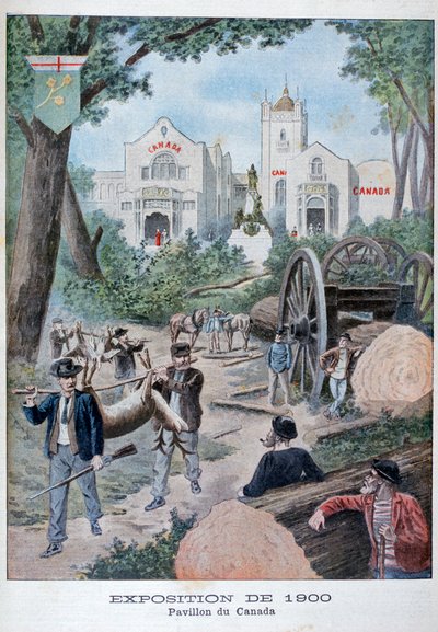 Kanadan paviljonki yleismaailmallisessa näyttelyssä 1900, Pariisi, 1900 tekijältä Unbekannt