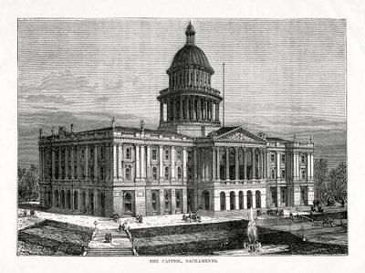 Capitol, Sacramento, Kalifornia, Yhdysvallat, 1877 tekijältä Unbekannt
