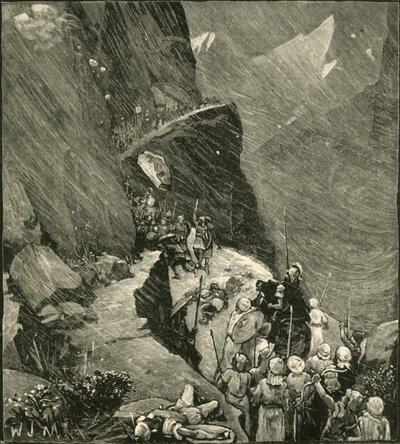 Karthagolaiset ylittävät Alpit, 1890. tekijältä Unbekannt