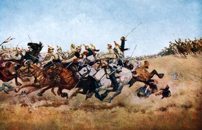 The Charge of the Cuirassiers at Rezonville, 1870, c1920 tekijältä Unbekannt