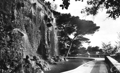 Chateau-vesiputous, Nizza, Etelä-Ranska, 1900-luvun alku tekijältä Unbekannt