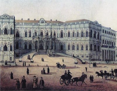 Chertkov-talo Myasnitskaya-kadulla Moskovassa, 1860-luku tekijältä Unbekannt