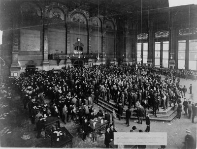 Chicago Board of Trade istunnossa, n. 1900 tekijältä Unbekannt