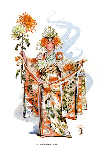 Krysanteemi, 1899 tekijältä Unbekannt