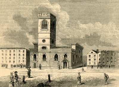 Pyhän Jumalan kirkko vuonna 1784, c1872. tekijältä Unbekannt