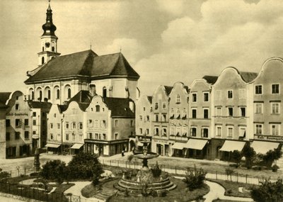 Pyhän Yrjön kirkko, Schärding am Inn, Ylä-Itävalta, vuodelta 1935. tekijältä Unbekannt
