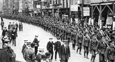 The Citizen Army of Territorials, Strand, Lontoo, Ensimmäinen maailmansota, 1914 tekijältä Unbekannt