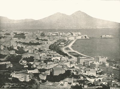 Kaupunki, lahti ja Vesuvius, Napoli, Italia, 1895. tekijältä Unbekannt