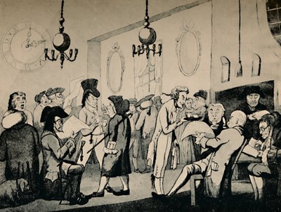 The Coffee Room at Lloyds, 1798, 1928 tekijältä Unbekannt