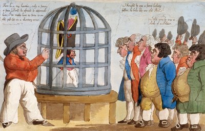 "The Corsican Bajazet Lontoossa", 1803 tekijältä Unbekannt