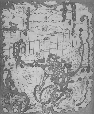 Cottonianan tai anglosaksinen kartta MS Tib. BV, c995, 1903 tekijältä Unbekannt