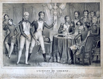 Sodan neuvo, 1818, 1800-luku tekijältä Unbekannt