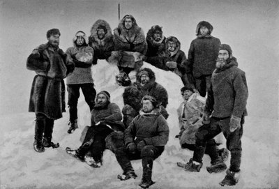 Framin miehistö toisen talven jälkeen. Noin 24. helmikuuta 1895, 1895 1897 tekijältä Unbekannt