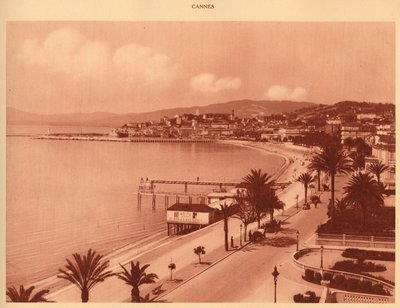Croisette ja Mont Chevalier, Cannes, 1930. tekijältä Unbekannt