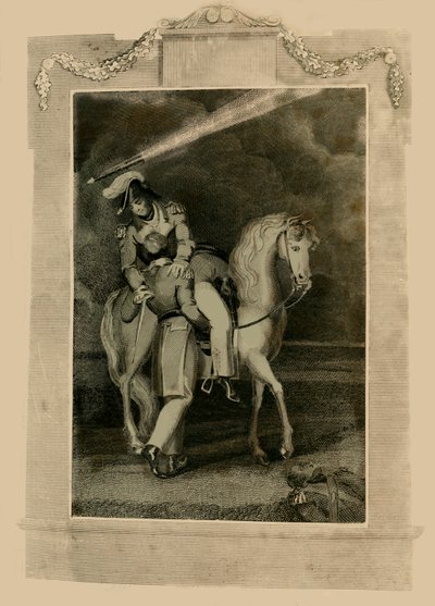 Kenraali Rossin kuolema lähellä Baltimorea, 1814, 1816. tekijältä Unbekannt