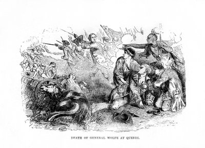 Kenraali Wolfen kuolema Quebecissä, 1759, 1872 tekijältä Unbekannt