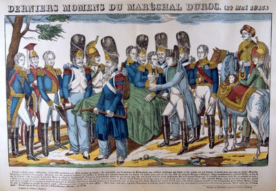 Marsalkka Durocin kuolema 22. toukokuuta 1813, 1800-luku tekijältä Unbekannt