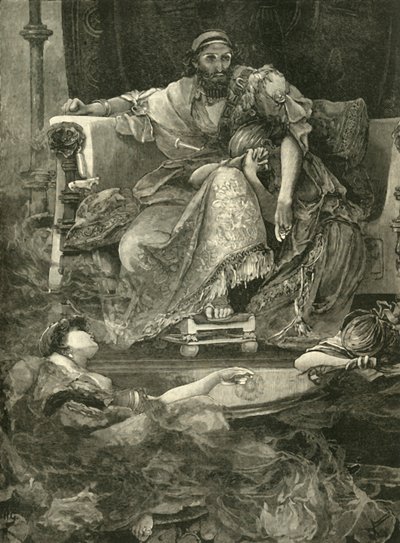 Sardanapalusin kuolema, 1890. tekijältä Unbekannt