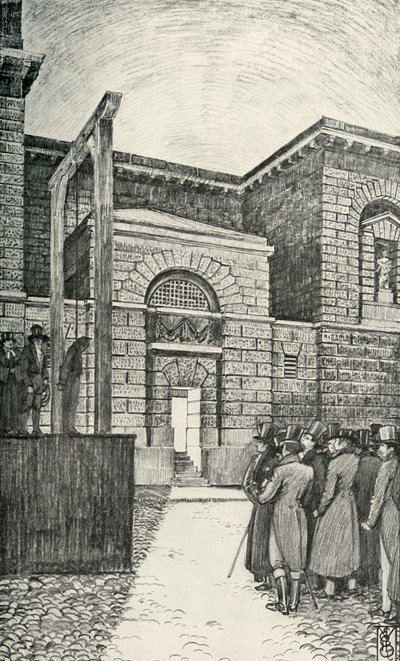 The Debtors Door, Newgaten vankila, Lontoo, 1821, 1938 tekijältä Unbekannt