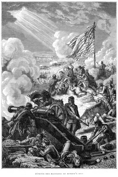Bunker Hillin puolustus, 1775 tekijältä Unbekannt