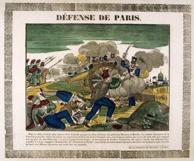 Pariisin puolustus, 1814, 1800-luku tekijältä Unbekannt