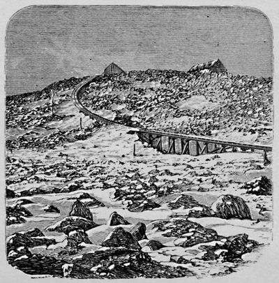 The Depot and Summit House, Mount Washington, 1883 tekijältä Unbekannt