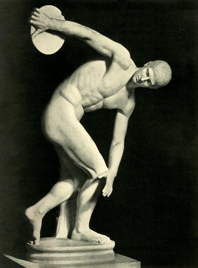 The Discobolus of Myron, 1908. tekijältä Unbekannt