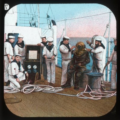 Sukeltaja -- H.M.S. Blake, c1900. tekijältä Unbekannt
