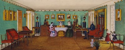 Sali kreivi Josef August Ilinskyn talossa Romanivissa, 1834 tekijältä Unbekannt