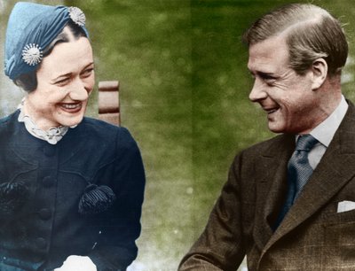 Windsorin herttua ja herttuatar rouva Simpson Chateau de Candessa, Ranskassa, 1937 tekijältä Unbekannt