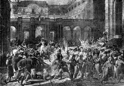 Orléansin herttua lähtee kuninkaallisesta palatsista, Pariisista, 31. heinäkuuta 1830 1882-1884 tekijältä Unbekannt