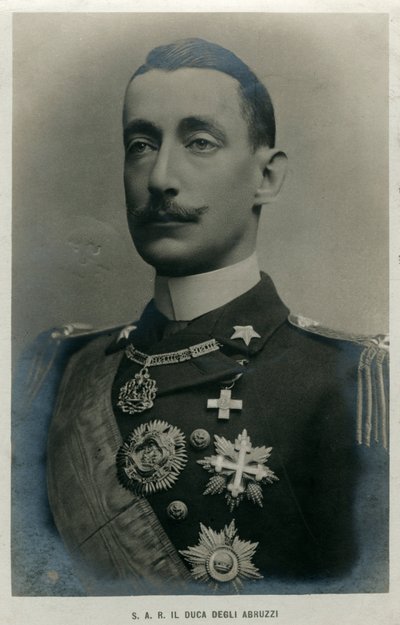 Abruzzin herttua, italialainen vuorikiipeilijä ja tutkimusmatkailija, 1910-luku tekijältä Unbekannt