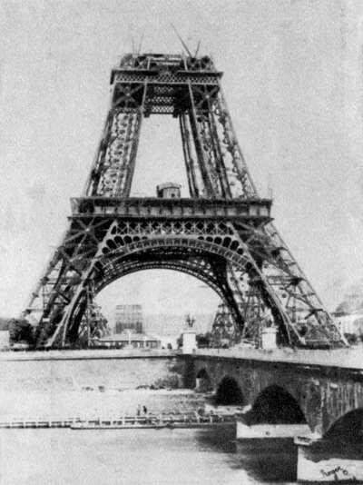 Eiffel-torni rakenteilla, Pariisi, 1888 tekijältä Unbekannt