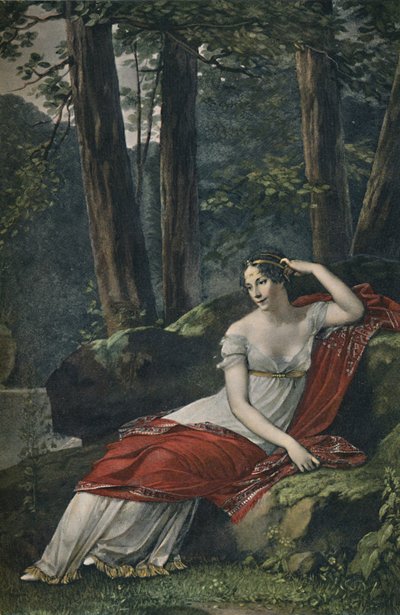 Keisarinna Josephine Malmaisonin puistossa, 1809, 1896 tekijältä Unbekannt