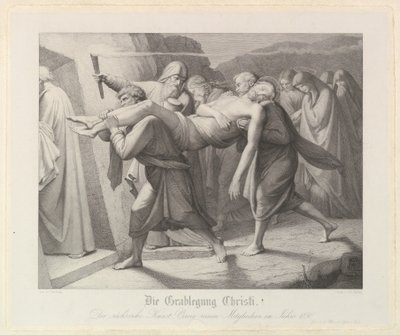 Hautaus, 1850. tekijältä Unbekannt