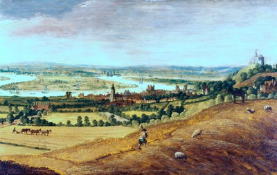 Lontoon ympäristö Greenwichistä, 1620-1630 tekijältä Unbekannt