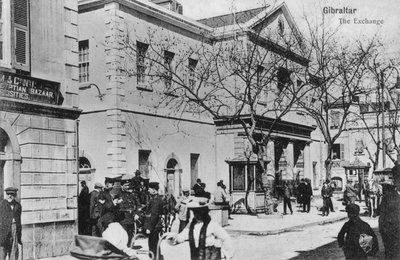 Exchange, Gibraltar, 1900-luku tekijältä Unbekannt