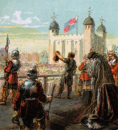 Lord Straffordin teloitus, 1641, n. 1850 tekijältä Unbekannt