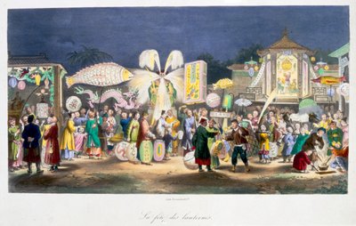 Lyhtyjen festivaali, Kiina, 1824-1827 tekijältä Unbekannt