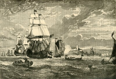 Itä-Intian yhtiön ensimmäinen laivasto lähti Woolwichista, 1601, 1890. tekijältä Unbekannt
