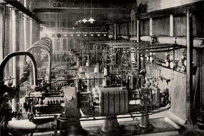 Ensimmäinen Parsons Turbo-Electric Generating Station, c1916 tekijältä Unbekannt