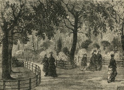 The Flower Walks, Kensington Gardens, 1876. tekijältä Unbekannt