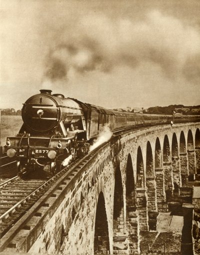 The Flying Scotsman...non-stop-juoksu Kings Crossin ja Newcastlen välillä, 11.7.1927, 1935. tekijältä Unbekannt