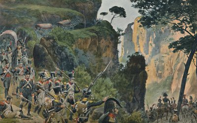 Ranskan armeija Portugalin vuoristossa, 1896 tekijältä Unbekannt