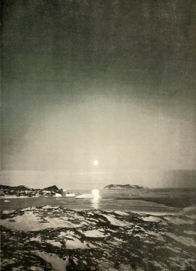 Täysikuu syyshämärän aikaan, c1908, 1909. tekijältä Unbekannt