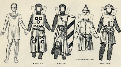 The Gallery of British Costume: Kuinka englantilaiset pukeutuivat King Johnsin aikaan, vuodelta 1934 tekijältä Unbekannt
